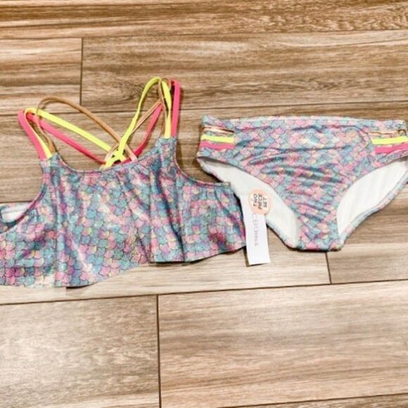BCBGirls Mermaid Scales Bikini NWT! Size L - Picture 1 of 5
